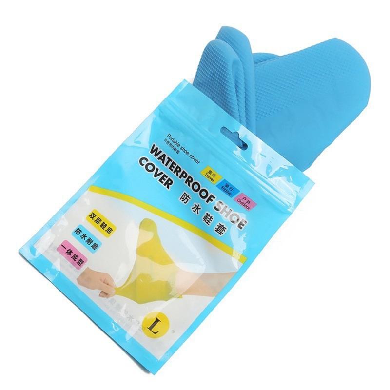 Copriscarpe in Silicone Impermeabili Elastiche Galosce da Pioggia per Giornate Piovose all'Aperto Antiscivolo Resistenti all'Usura Copriscarpe da Pioggia