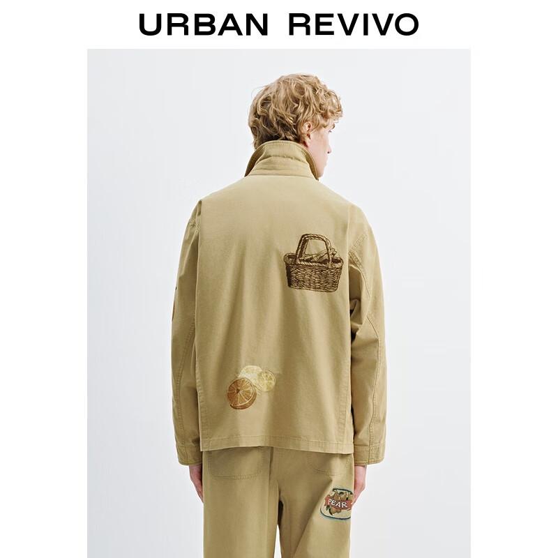 UR Men's Amber Flow Print Oversized Jacket