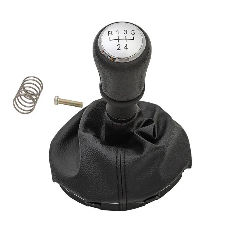 5/6 Speed Integrated Gear Shift Knob & Dust Boot for VW T5 T5.1 GP 2003-2011 - Van Transmission Lever, Durable Car Accessories