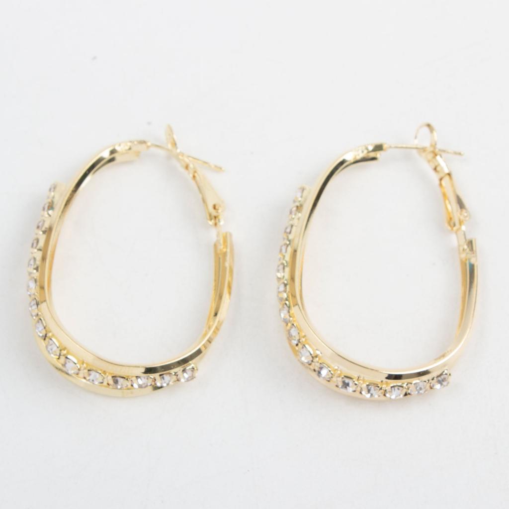 Multi Layer Zircon Ear Hoops Fashionable Elegant Exaggerated Earrings for Women High End Jewelry