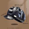 PU Leather with UV Slimming [Qzkouma] Women's Casquette, Hat, Autumn/Winter Cap, Brim, Protection, Effect, Stylish, PYUB-170 (Black)
