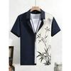2026 Men's Spring New Short-Sleeved Shirt Plant Flowers HD 3D Printed Shirt Hawaiian Beach Party Clothes Men's Quick Drying 5XL