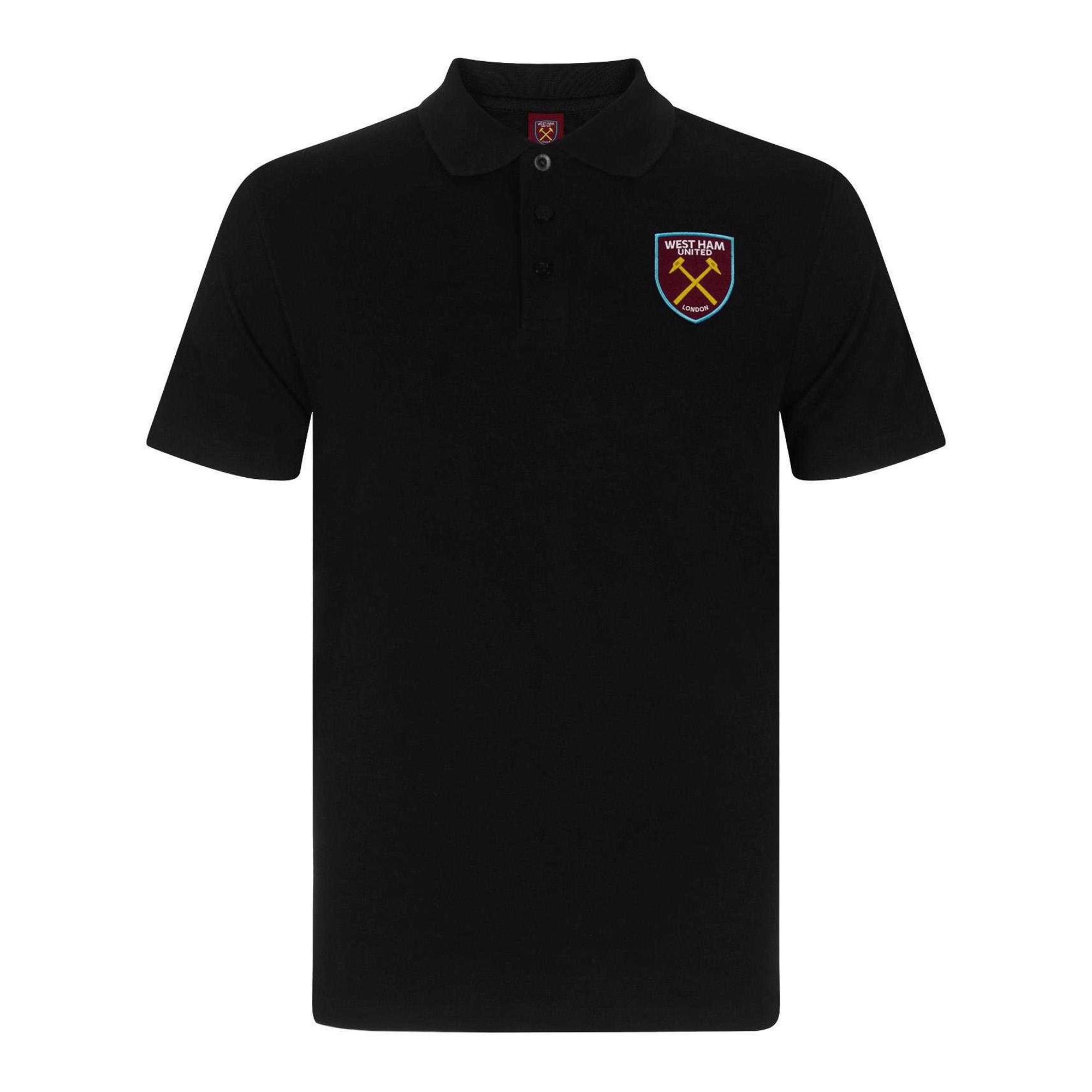 West Ham United FC Heren Crest Poloshirt XXL zwart