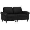 VidaXL Canapé à 2 places Noir 120 cm Similicuir 359499