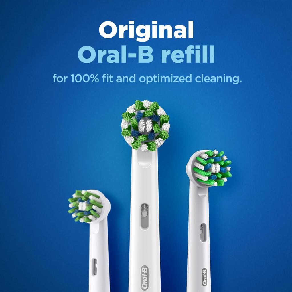 Oral-B ORİJİNAL Cross Action Elektrikli Diş Fırçası Yumuşak Yedek Başlıkları Vitalty, Pro, Smart Serileri İçin, 2 yedek