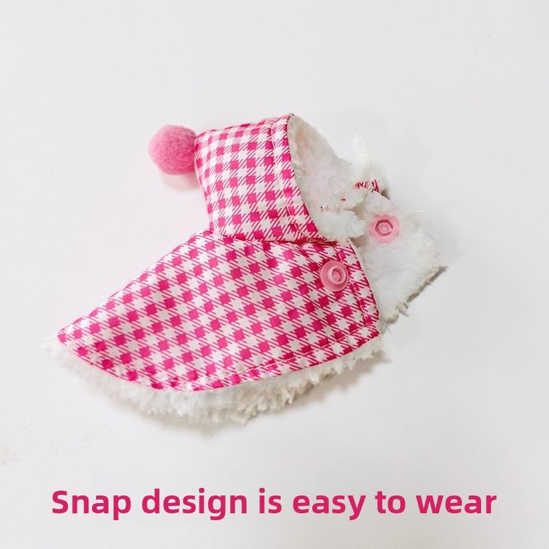 Bird Cloak Warm Cover Keep Warm for Winter Go Out Costume Bird Warm Clothing Parrot Cloak Thickened Colorful Bird Winter Clothes