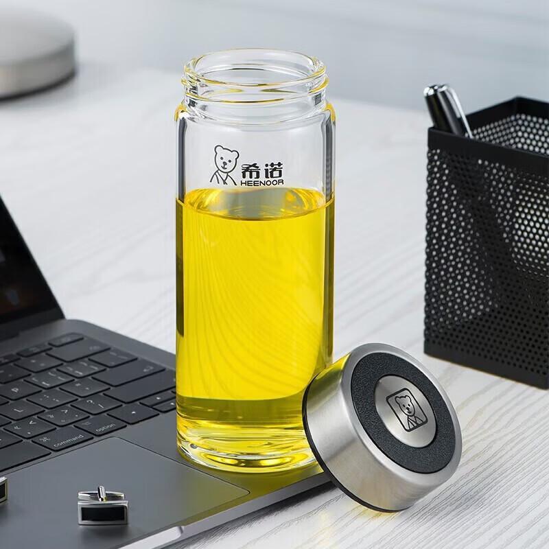 Heenoor XN-6017 Single-Layer Portable Glass Water Bottle