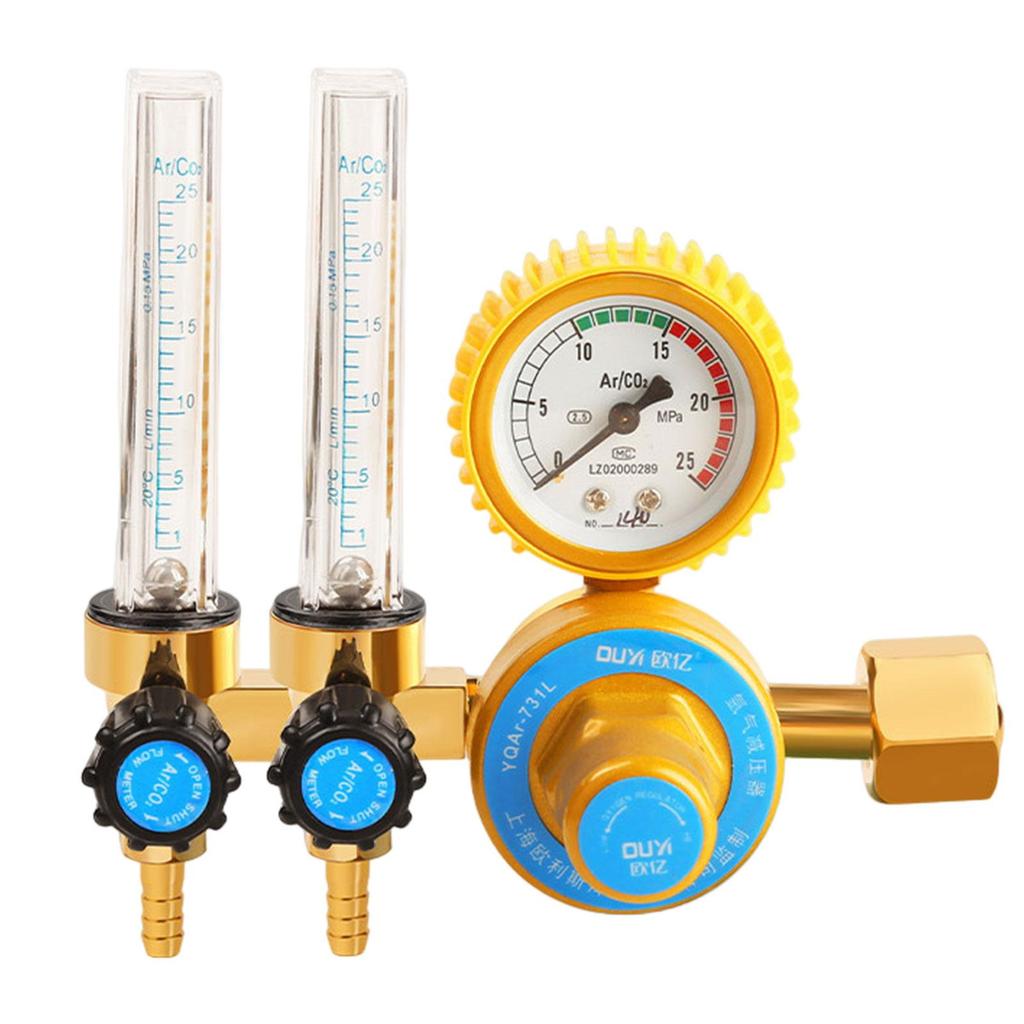 Industrial Argon / CO2 Mig Tig Meter Gas Regulator Welding Weld Welders Input Thread: G5/8, Output Thread: