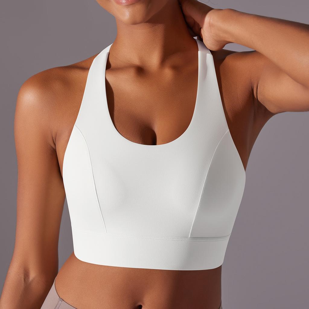 High Strength Sports Bra With Integrated Chest Cushion, Seamless Back Buckle, Yoga Vest, Shock-absorbing And Gathering, Beautiful Back Yoga Bra