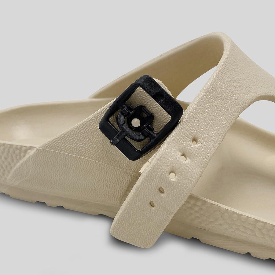 2025 Unisex Non-Slip Buckle Flip-Flops: EVA Wear-Resistant Indoor & Beach Sandals