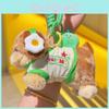 Dachshund Clothes Wear With Headphones Plush Keychain Bag Pendant Gift Kids
