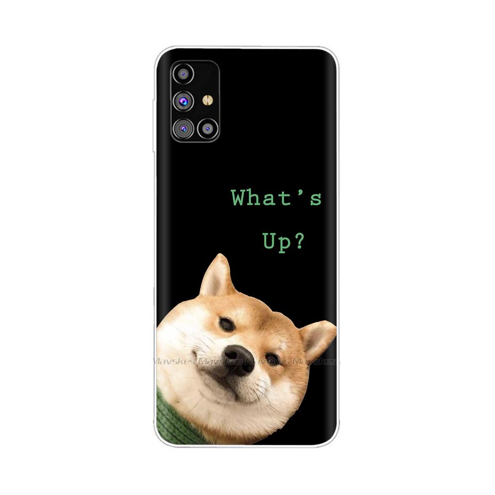 For Samsung Galaxy M51 Case SM-M515F Phone Case Creative Full Protection TPU Back Cover For Samsung M51 M 51 Soft Silicone Funda