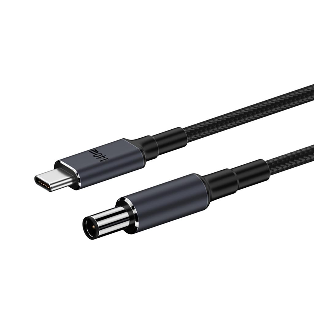 140W PD USB Type C Male to DC5.5x2.5mm/5.5x2.1mm/4.5x3.0mm/6.0x3.7mm/7.4x5.0mm Power Charging Cable for Laptop Notebook