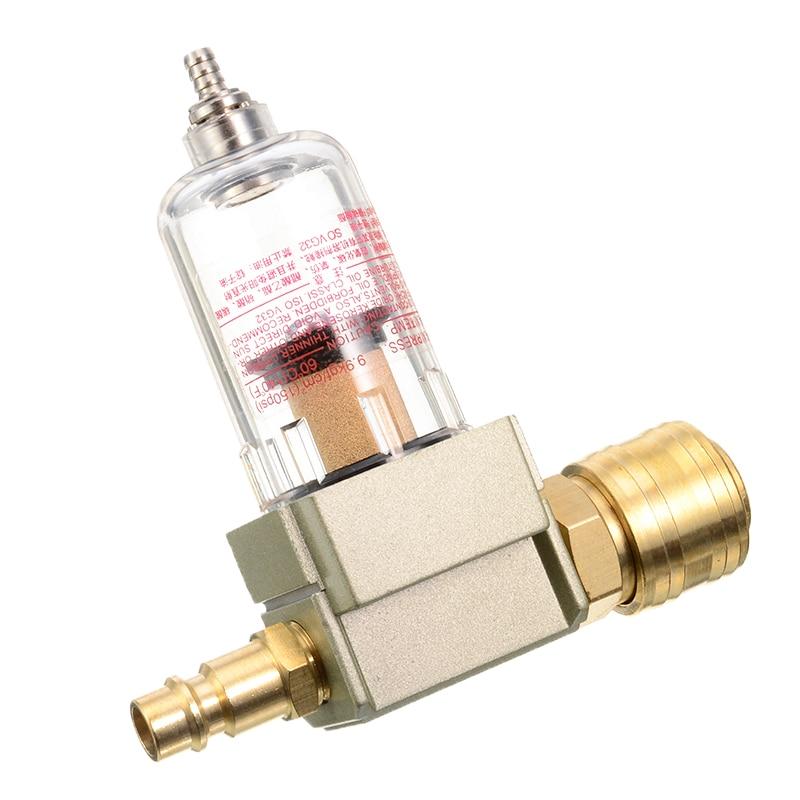1 ks Odolný odlučovač oleje a vody Filtr filtru stlačeného vzduchu Včetně rychlospojky 1/4" Pro kompresorové nářadí