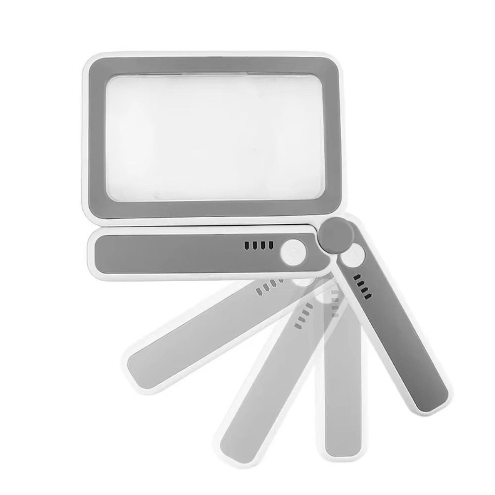4X Magnification Magnifying Glass 3 Lighting Modes Rechargeable Magnifier  Seniors Use