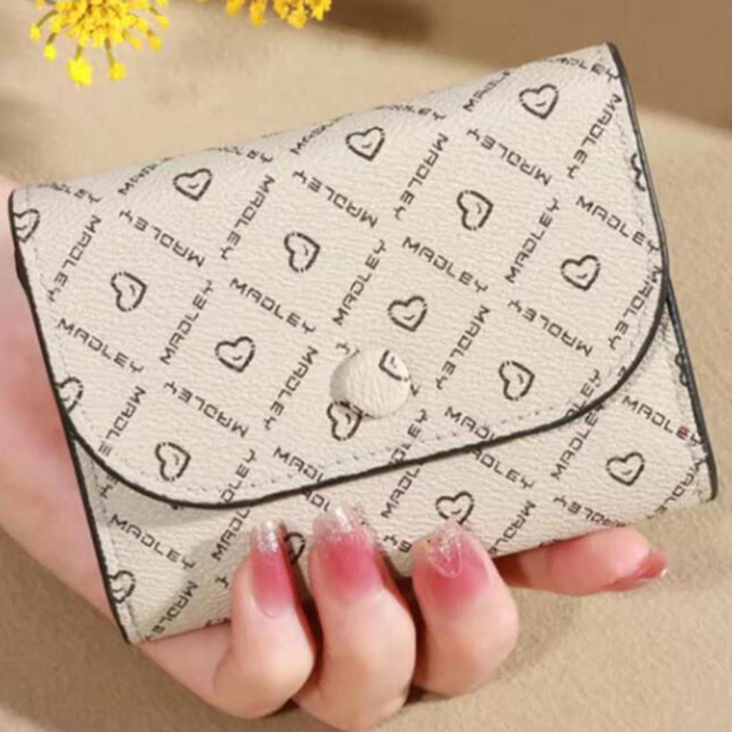 Retro Printed Women Short Wallet Multi Slot Large Capacity Coin Purse PU Leather Money Pouch Credit Card Holder Fashion Handbag