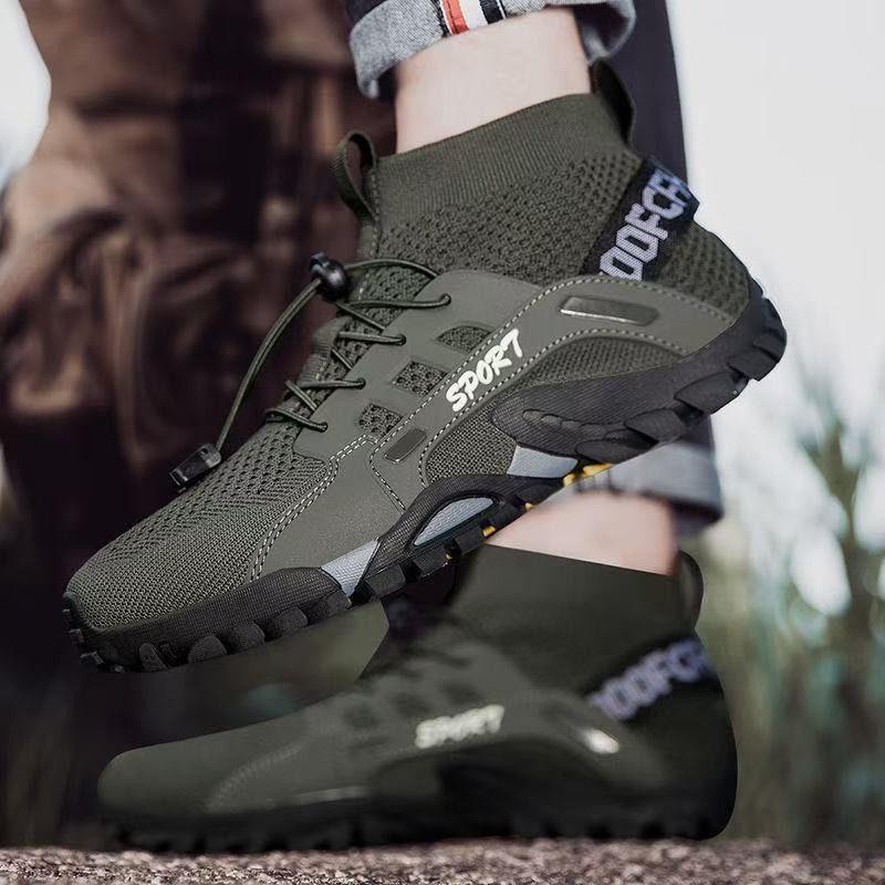 Summer Outdoor Hiking Wading Shoes for Men and Women, Fly Woven Breathable Mesh Shoes, Casual Hiking Shoes, Non-slip Quick-drying Shoes