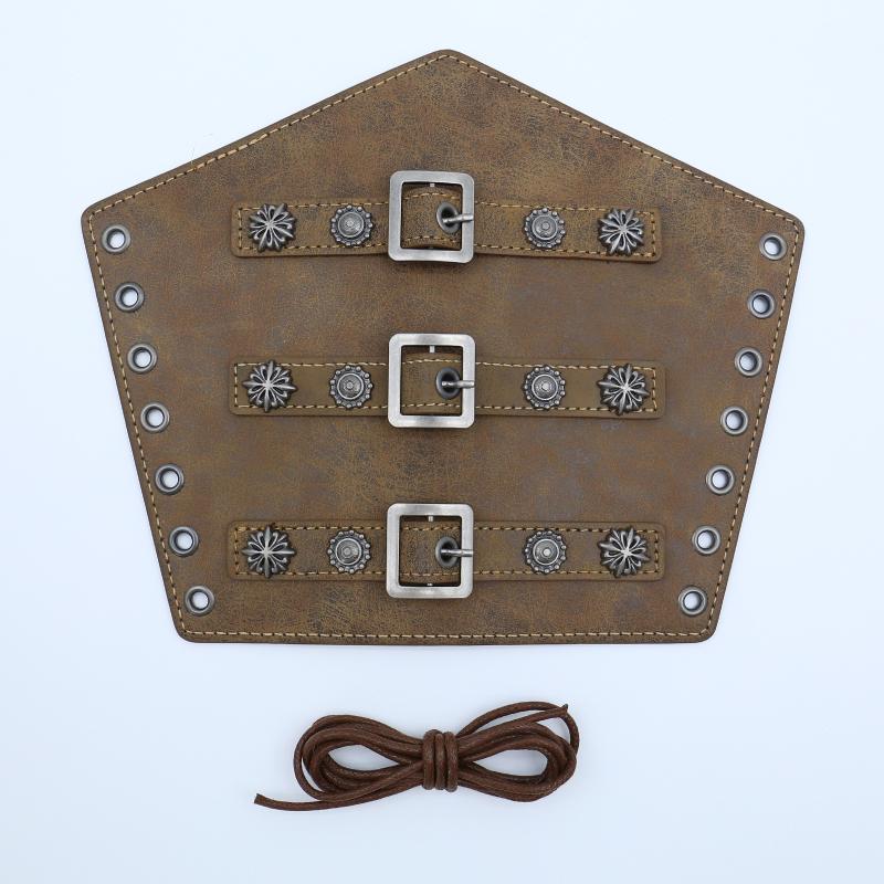 Bărbați Medieval Cosplay Armură din Piele PU Mănuși Manșete cu Șireturi Viking Pirat Cavaler Mănușă Brățară Brățară Accesorii Steam Punk