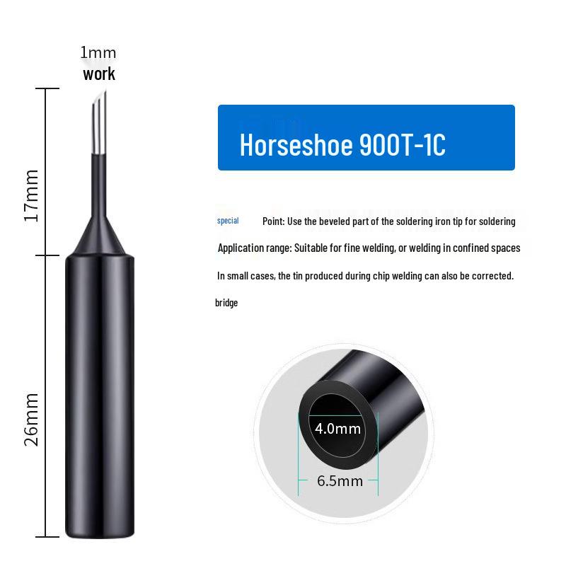 936 Internal Heating Soldering Iron Tip, Constant Temperature, Chrome & Black Diamond, Lead-Free