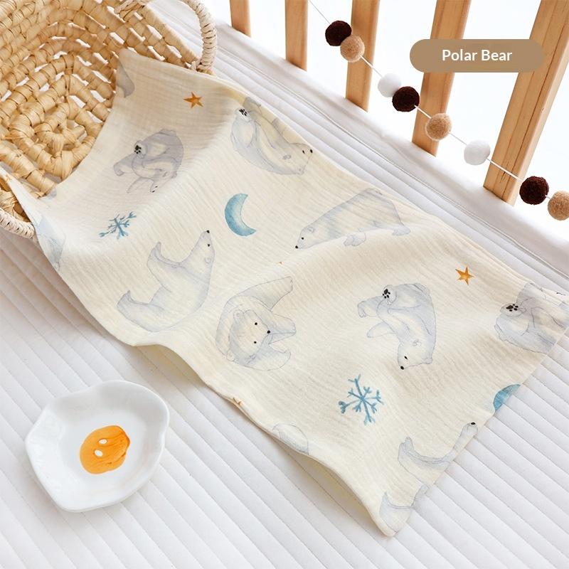 25X50Cm Baby Six-Layer Pure Cotton Gauze Small Towel Face Towel Square Towel Mouth Towel Baby Washcloth