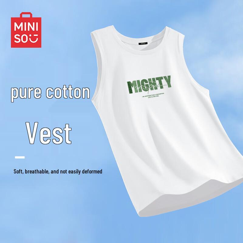 MINISO Мужская хлопковая безрукавка 4XL