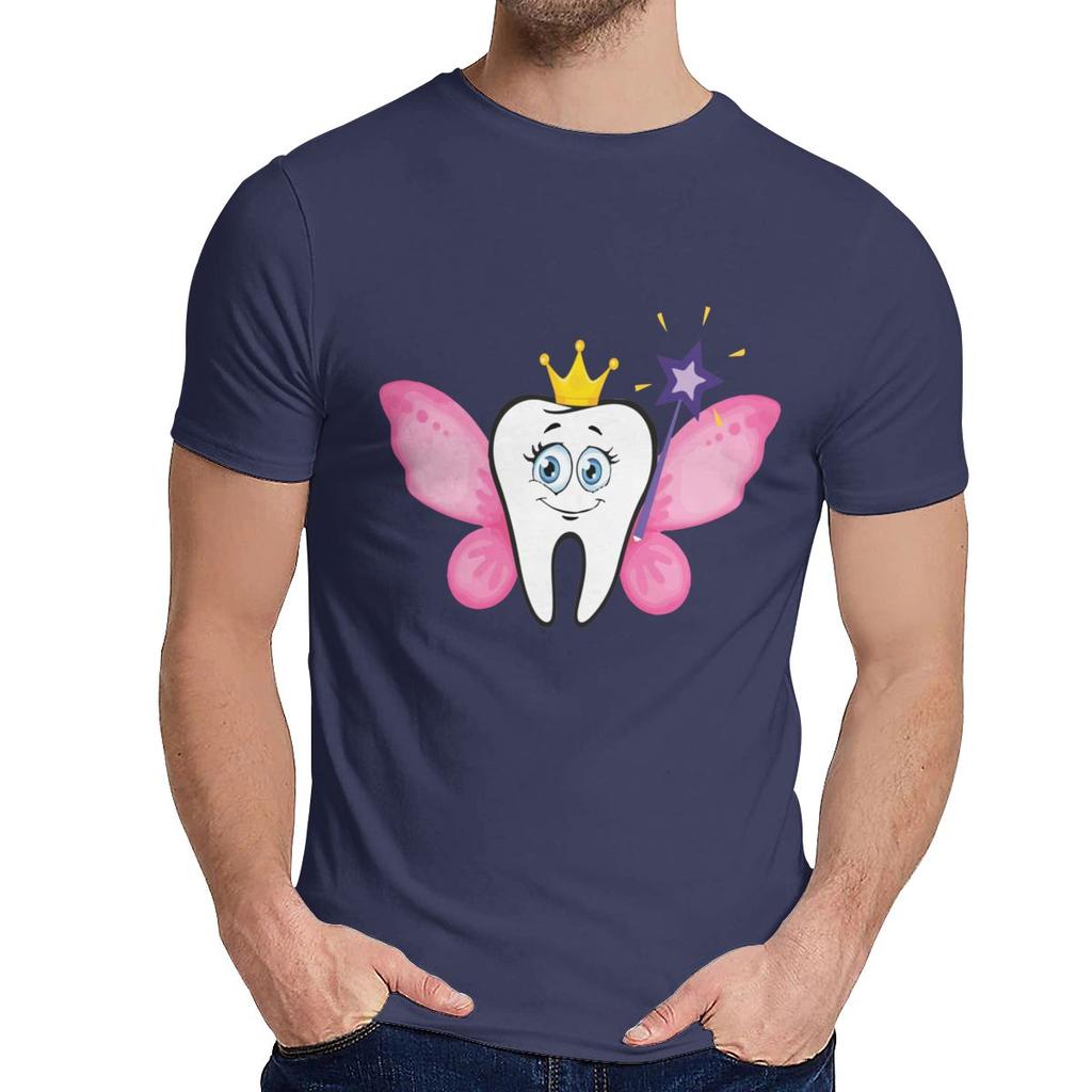Design Cute Tooth Fairy Dentist Dental Dentistry Hygienist T Shirt Man Summer Cool Man 100