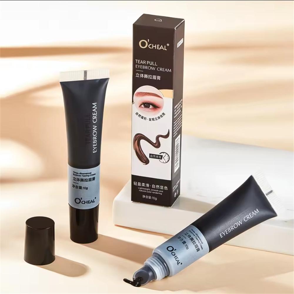 OCHEAL Eyebrow Gel Peel Off Natural Tinting Tattoo Waterproof Long Lasting Eye Cream Coloring Eyebrow Glue Quick Dry Brow Makeup