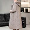 Winter Genuine Leather Jacket  Windproof Long Sheepskin Coat Slim Hooded Alpaca Overcoat