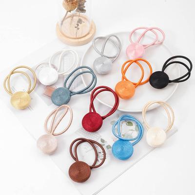 2 Pack Magnetic Curtain Buckles Strong Magnet No Holes Curtain Tiebacks Polyester Round Design