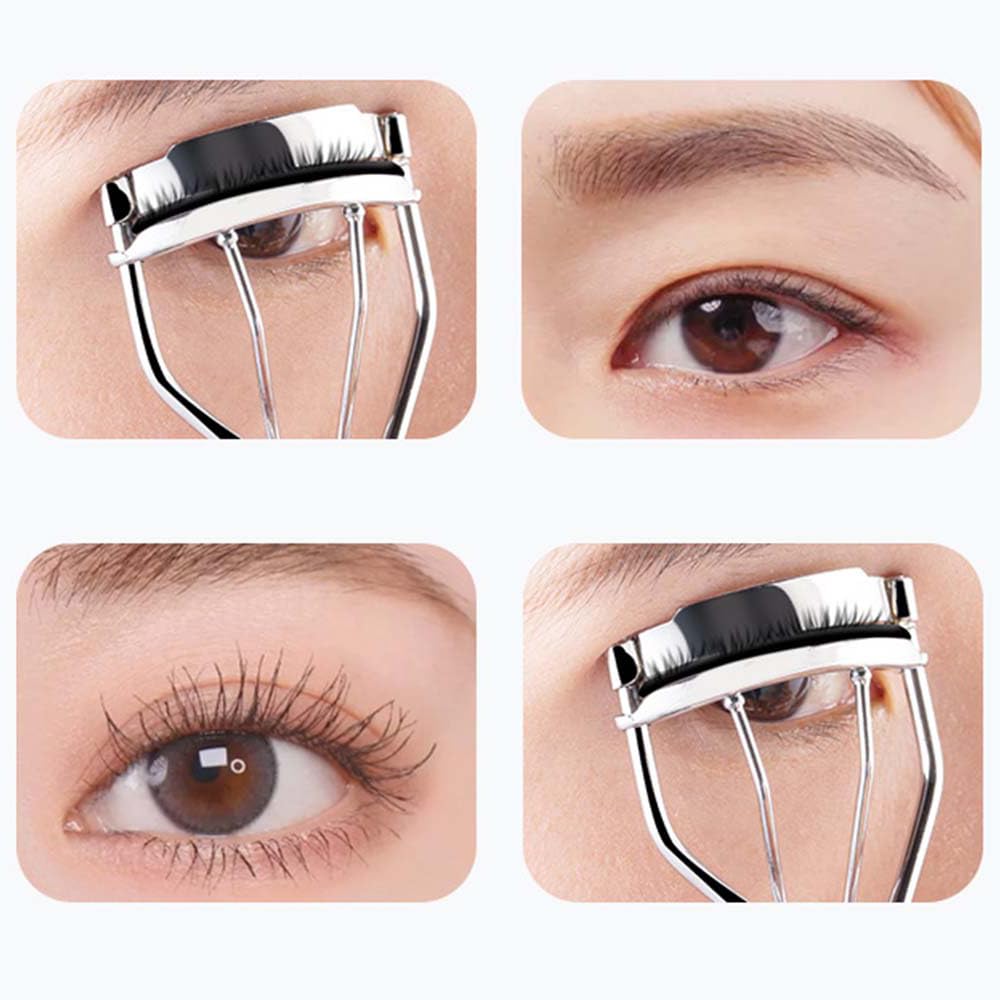 Set of 2 Eyelash Popular Makeup Portable Stainless Steel Curler for Men and Perfect for Spot Creates a Strong and Creates a Natural Eyelash Makeup