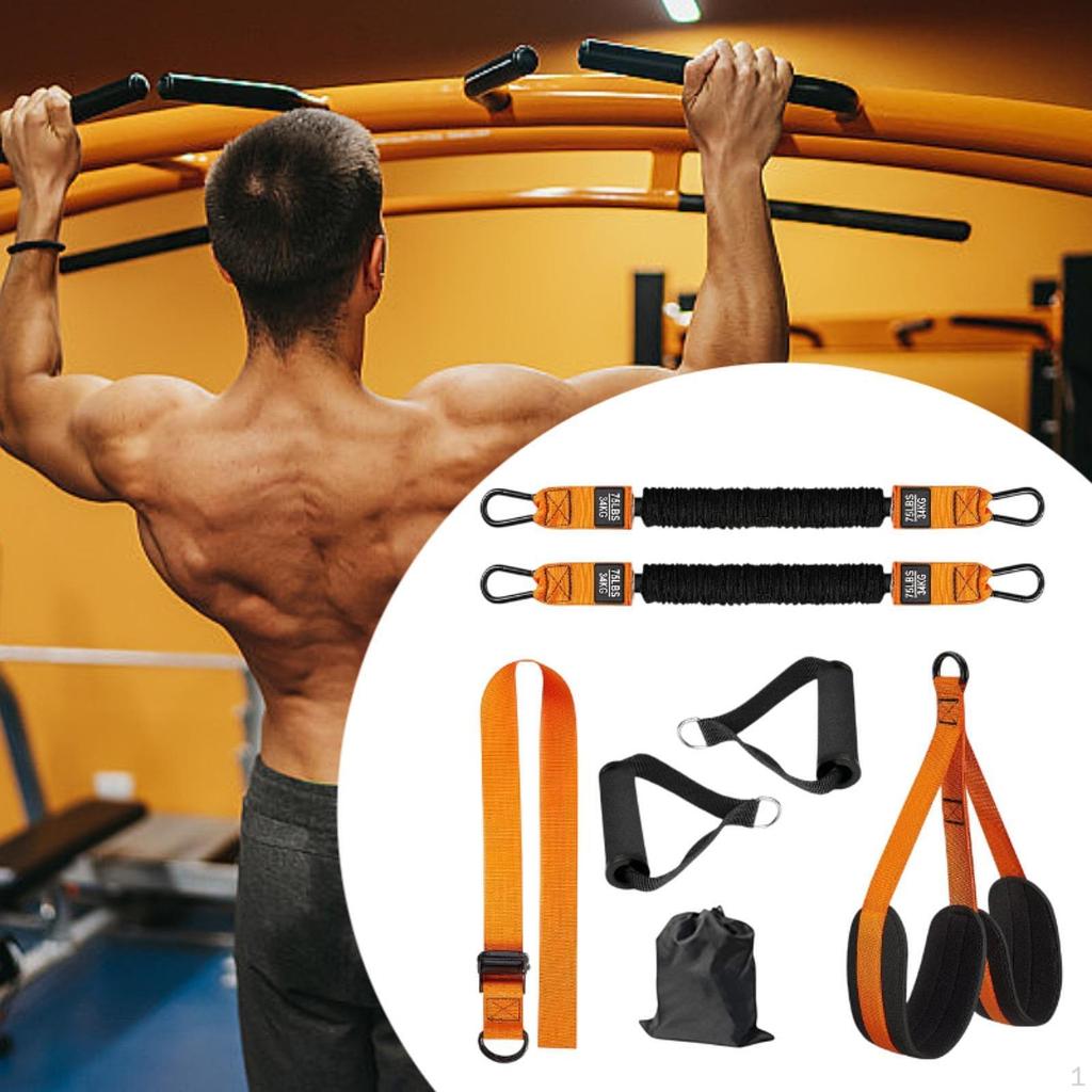 Pull Up Assistance Bands Adjustable Size Fitness with Knee Rest Assist Band for