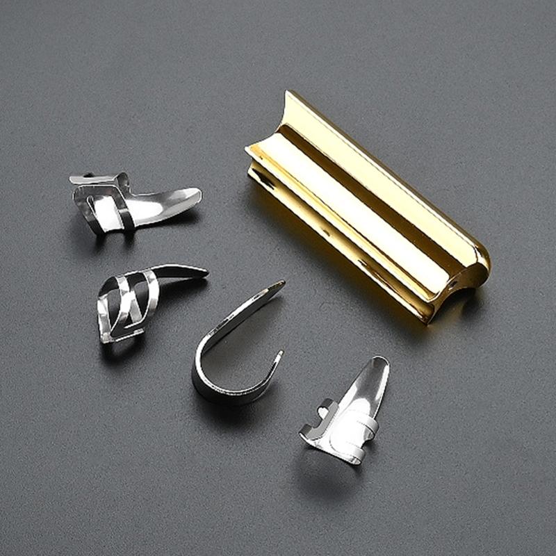 Guitar Slide Stainless Steel Tone Bar Guitar Lap Slide Tone Bar with 3Pcs Finger Picks & 1Pc Thumb Pick for Guitar Bass