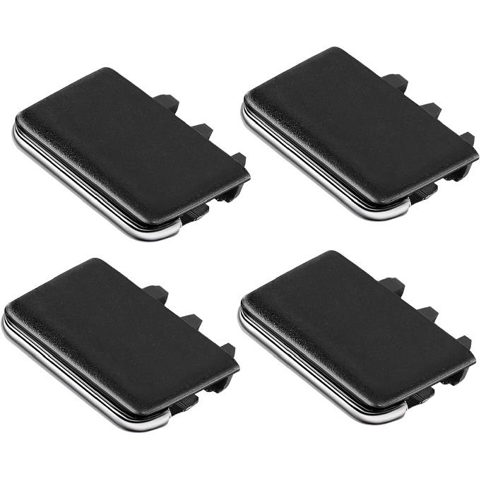 4PCS Front Row AC Vent Air Conditioning Vent Outlet Tab Clips Fit for Toyota for Corolla Black