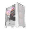 Darkflash Drx70 Mesh Computer Case (White) + 4 RGB Fans