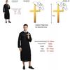 Captivating Priest Costume Robe With Classic Godfather Style For Memorable Halloween Celebrations