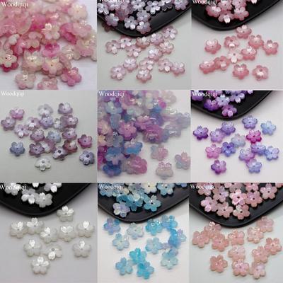 20 SZTUK 10mm Kwiat Luźne Koraliki Tworzenie Biżuterii Rzemiosło DIY 3D Gwiaździsty Płatek Sakury Przekładka
