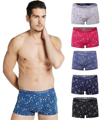 SUNIU Men's Boxer Briefs, Breathable, Moisture-Wicking Cotton Underwear Set, 5-Pack (L/Waist: 66-75cm, [K] 5-Pack)