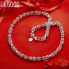 925 Sterling Silver Interlocking Necklace - Banquet Gift Jewelry