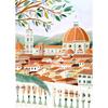 World Travel City Poster Landscape Greece Italy Florence Paris France Canvas Print Painting Wall Art Living Room Home Decorative