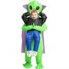 Aufblasbares Alien Kostüm Umhang für Weihnachts-Bühnenauftritte & Partys