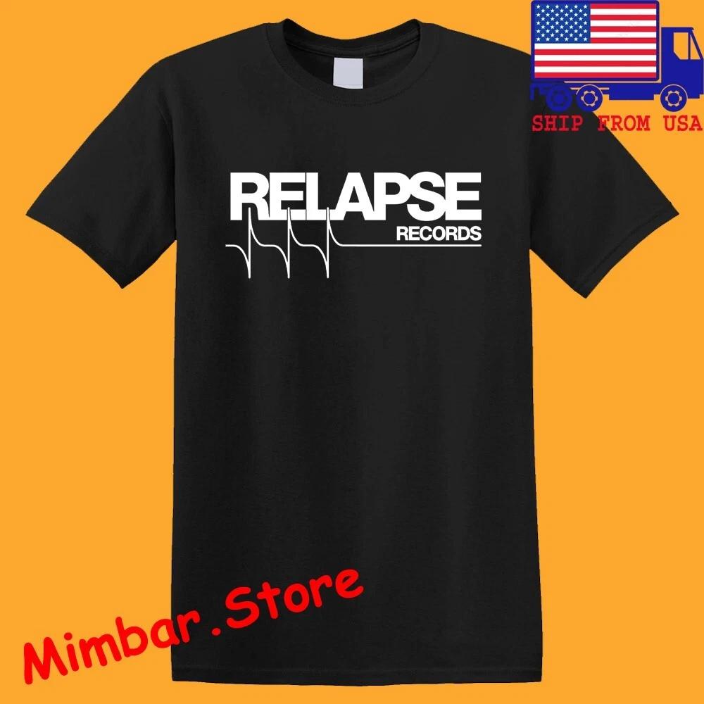 RELAPSE RECORDS Men s Black Size S-5XL L