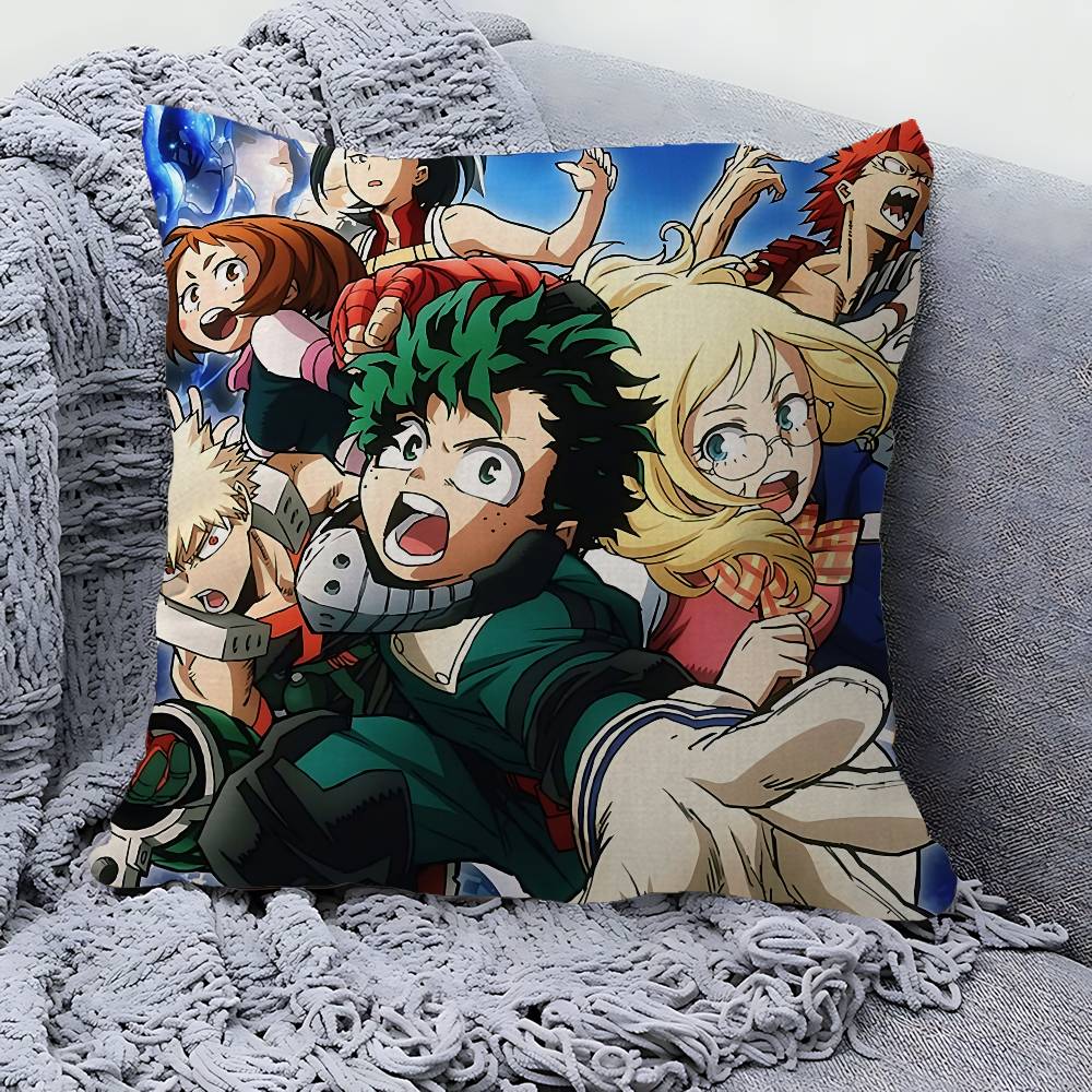 My Hero Academia Cool Cartoon Cushion Cover Polyester Sofa Cushions Decorative Throw Pillows Home Decoration Pillowcover