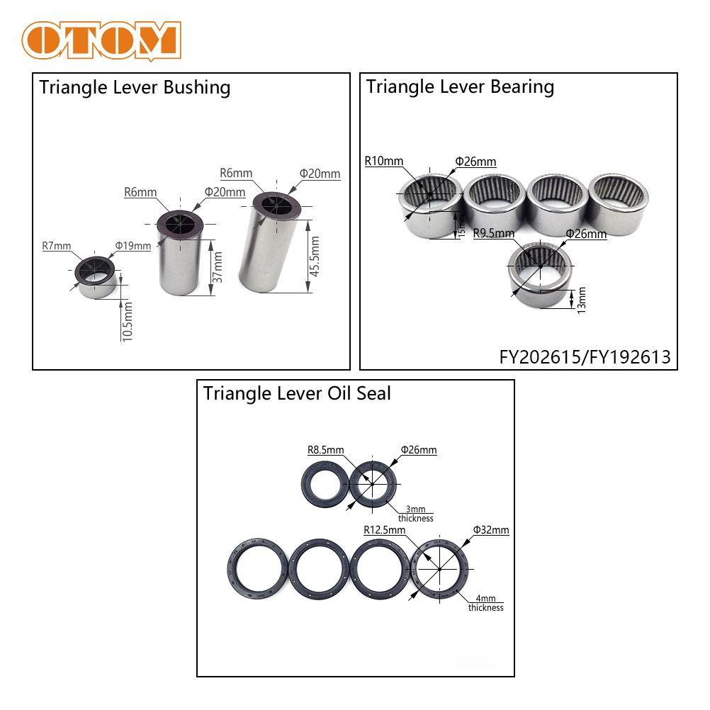 For HONDA Triangle Lever Linkage ARM Motorcycle  Bushing Needle Bearing Oil Seal CRF250R CRF450R 2010-2017 Arm Maintenance Kit