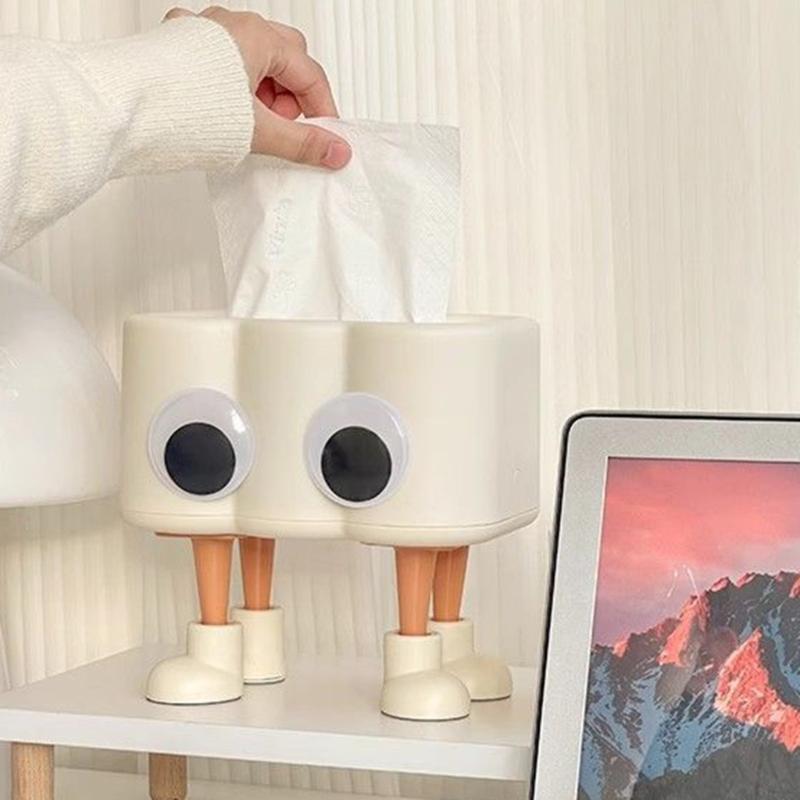 Lovely Tissue Dispenser Collection Unique Paper Storage Box Paper Box with Eyes Adorned Convenient Paper Dispenser