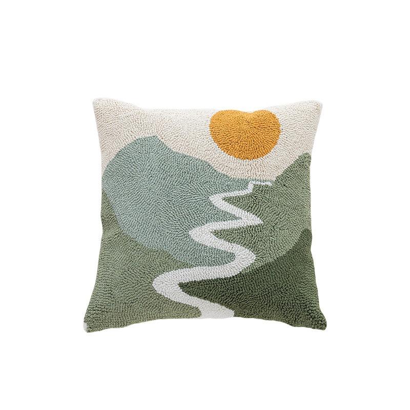 Geometric Pattern Velvet Sofa Cushion Cover Living Room Bedroom Pillow Covers Comfortable and Simple Washable Pillowcase 45x45cm 1pcs Home Decoration