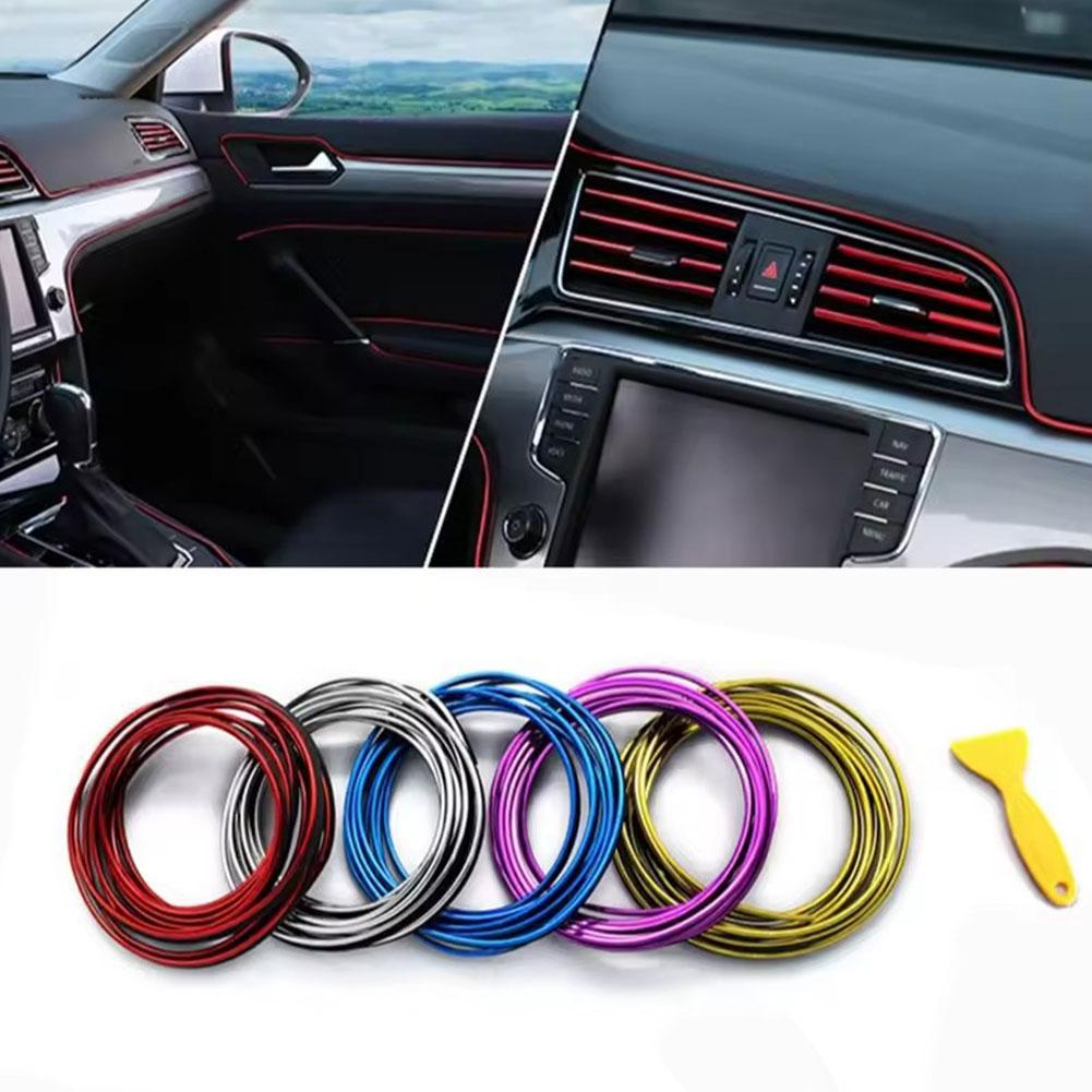 Car Interior Trim Decorative Strips For Door, Dashboard Center Console Gaps, Modification Highlight Supplies X5M1