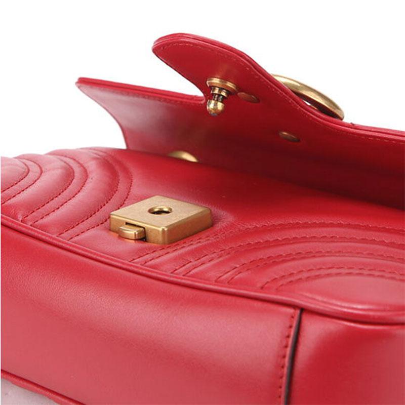 Gucci GG Marmont Matelassé Mini Bag Red Women Shoulder_bags 446744-DTDIT-6433