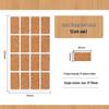 Traceless Self-Adhesive Waterproof Cork Grain Kitchen Label Stickers