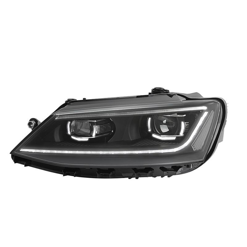 LED Headlights with Dynamic Daytime Running Lights and Sequential Turn Signals for 2012-2018 Sagitar Jetta.