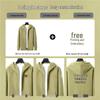 Premium Merino Wool Hooded Sweatshirt with Custom Logo - Autumn/Winter Double-Sided Fleece Jacket
